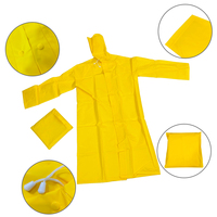 Ponchos de pluie jetables jaunes réutilisables OVIDA avec capuchon et manches, imperméables pour adultes