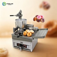 Geluidsarme, soepel lopende, continu werkende, commerciële, volautomatische donutmachine