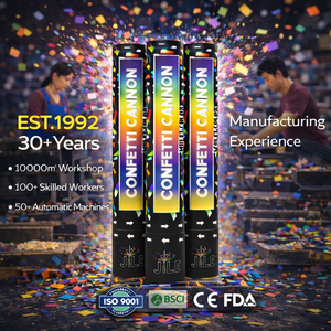 Cannone Sparacoriandoli Personalizzato, Sparacoriandoli ad Aria Compressa, Carta Biodegradabile per Matrimoni, Compleanni, Eventi, Forniture OEM - Product Image 1