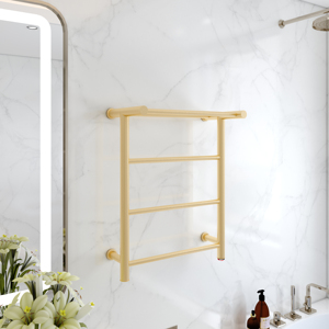 Porte-serviettes chauffant <span class=keywords><strong>mural</strong></span> traditionnel, chauffe-serviettes doré, <span class=keywords><strong>petit</strong></span> <span class=keywords><strong>radiateur</strong></span> <span class=keywords><strong>de</strong></span> serviette doré - Product Image 5