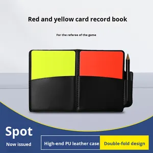 Portefeuille d'arbitre de football BinYao BY-120 de haute qualité et haute performance, <span class=keywords><strong>en</strong></span> <span class=keywords><strong>cuir</strong></span> PU, design moderne, cartes rouges/jaunes, 17,5x12cm - Product Image 5