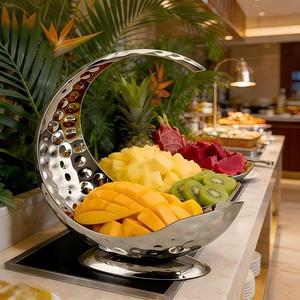 Support <span class=keywords><strong>de</strong></span> présentation <span class=keywords><strong>de</strong></span> sashimi en acier inoxydable <span class=keywords><strong>japonais</strong></span>, plateau décoratif pour fruits, fournitures pour hôtels, clubs, KTV et bars - Product Image 3