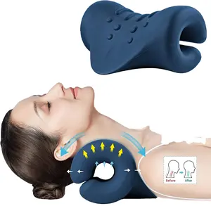Neck and Shoulder Relaxer Portable Cervical Traction Device Neck Stretcher Neck Posture Corrector Chiropractic Pillow