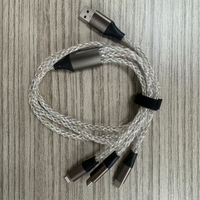 Câble de données magnétique RGB en alliage d'aluminium, lumineux, à dégradé de couleurs, charge ultra-rapide pour Micro Type-C 8PIN iPhone