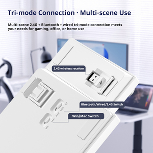 Attack Shark X820Ultra Tastiera Meccanica da Gaming con Struttura Gasket a <span class=keywords><strong>Tre</strong></span> Modalità, Tasti Completamente Sostituibili, Retroilluminazione RGB, Plug and Play - Product Image 3