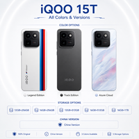 IQOO 15T Nouveau Smartphone Original avec Écran AMOLED 144Hz 6.82'', Charge Rapide 100W, Double SIM, Processeur Octa-Core, 5G, Android vivo iqoo 15t