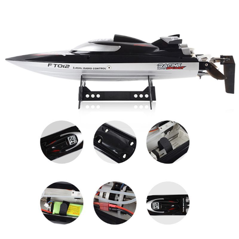 FT012 2.4G High Speed Racing Brushless RC Boat - Unisex