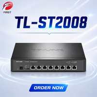 Nuevo Switch de Escritorio TL-ST2008 de 8 Puertos y 10G, Hub Administrado en la Nube para Conectividad de Sitio en Redes Estándar, Hardware de Mantenimiento