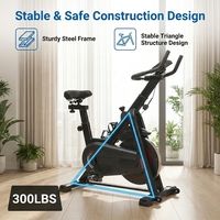 Vélos de spinning d'intérieur écologiques réglables de 6 kg avec volant d'inertie et pédales en alliage d'aluminium
