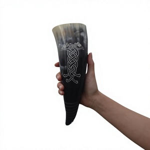 High Quality Eco-Friendly Lightweight Viking Ox Horn Dishwasher Safe American Style Customized Shape Christmas <b>Beer</b> - Product Image 4
