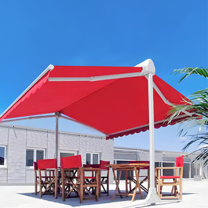 Toldo de aluminio retráctil de doble cara moderno personalizado <span class=keywords><strong>para</strong></span> jardín al aire libre, toldo de mariposa decorativo <span class=keywords><strong>para</strong></span> <span class=keywords><strong>terraza</strong></span> y restaurante - Product Image 3