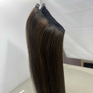 <span class=keywords><strong>Extensiones</strong></span> de Cabello Humano al por Mayor, Doble Trama, Cutícula Alineada, 100g, Tipo Halo - Product Image 3