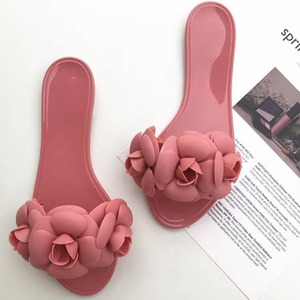 Sandalias Planas de Gel con Punta Abierta Camellia, Antideslizantes y de Secado Rápido, Calzado de Playa para Primavera, Verano, Otoño e Invierno - Product Image 3