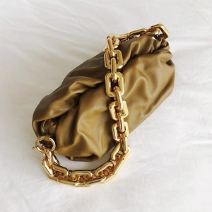 Bolsa de metal pu de ombro feminina, bolsa de mão com alça carteiro e alça de mão - Product Image 1