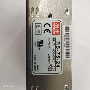 ไต้หวันมีนเวลล์ RS-75-24 75W 24V 2.0A แหล่งจ่ายไฟสลับ AC DC แบบควบคุมเอาต์พุตเดี่ยวสำหรับใช้ในอุตสาหกรรม - Product Image 2