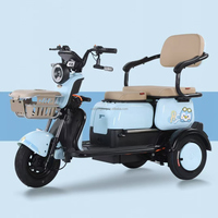 Scooter électrique à trois roues pour handicapés fabriqué en Chine, avec deux sièges arrière, pour adultes