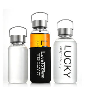 Logo personnalisé de haute qualité 700ml 1000ml 1200ml 1600ml Bouteilles d'<span class=keywords><strong>eau</strong></span> en verre de sport de plein air avec bouchon - Product Image 2