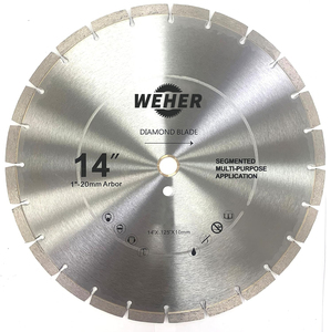 Disco de diamante de súper hormigón Industrial de 12/14 pulgadas Hoja de sierra de hormigón de soldadura de alta frecuencia Industrial para cortar granito - Product Image 1
