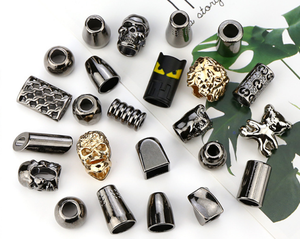 Wyse 3d biểu tượng tùy chỉnh dây kết thúc kim loại có thể điều chỉnh dây chuỗi dây khóa stopper miễn phí mạ hợp kim thời trang stoppers quần áo - Product Image 5