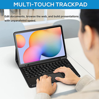 Casing Keyboard Samsung Galaxy Tab S6 Lite, sarung 10.4 inci 2022 2020 dengan Keyboard Touchpad untuk SM P610 S6 Lite