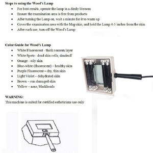 Haut Analyse UV Analysator Gesichts Haut Prüfung Prüfung Vergrößerungs Analyzer Lampe Maschine mit Schutzhülle und Gesicht Drapieren - Product Image 2