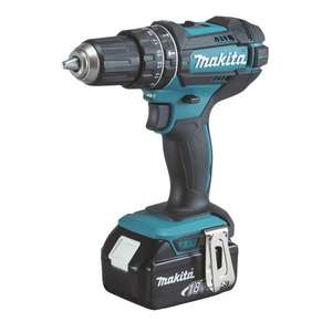 MAKITA - DHP482RF3J DRIVE-DRILL AVEC PERCUSSION 18V 13mm - 62 Nm-dans un étui avec 3 batteries et chargeur - Product Image 1