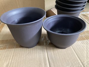 <b>Plastic</b> <b>Planters</b> with Saucer Drainage Hole for Indoor Outdoor Gardening - Product Image 5