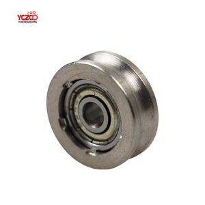 Roues à rainures <span class=keywords><strong>en</strong></span> U <span class=keywords><strong>de</strong></span> diamètre 14 mm <span class=keywords><strong>en</strong></span> <span class=keywords><strong>acier</strong></span> inoxydable - Product Image 5