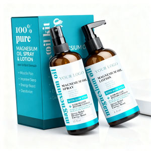Spray con olio di magnesio Ultra puro + Set di lozioni per massaggio corpo per piedi e sonno con crema Extra per alleviare la forza e rilassare le gambe muscolari - Product Image 3