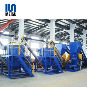 Pet Plastic Bottle Crushing Recycling Machine/Line Hot Washing Tank Manufacturing Plant Plastic Bottle Recycling Washing Drying