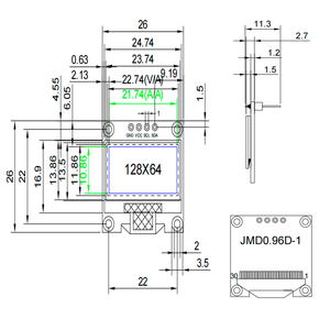 <strong>OLED</strong> 0.96 Inch <strong>Oled</strong> IIC Serial Blue Yellow <strong>OLED</strong> Display Module 128X64 I2C SSD1315 12864 LCD <strong>Screen</strong> Board for <strong>Arduino</strong> - Product Image 6