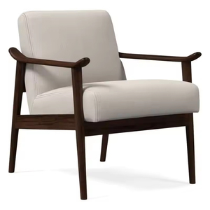 Canapé de style nordique moderne confortable avec cadre en bois massif, <span class=keywords><strong>fauteuil</strong></span> de loisirs, <span class=keywords><strong>fauteuil</strong></span> en bois <span class=keywords><strong>pour</strong></span> salon - Product Image 4