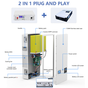 Batería de Iones de Litio de 48V Adecuada para Sistemas Solares Domésticos, Batería de Almacenamiento de Energía de 48V 200Ah con 5KW - Product Image 4