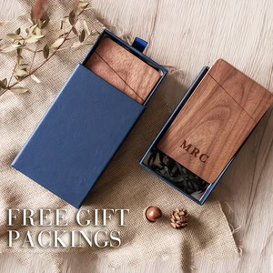 A6 thẻ hộp gỗ óc chó tự nhiên thẻ gỗ Đóng gói hộp với nam châm đóng cửa hình chữ nhật hộp gỗ cho nam giới lưu trữ bằng gỗ hộp - Product Image 6