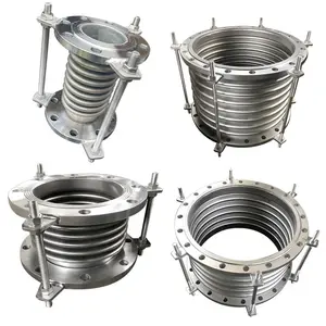 Metal Bellows Flanged End Flexibility Metal Coupled Expansion Joint Stainless Steel Ptfe