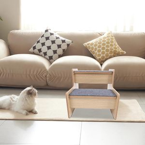 Scaletta per Cani in Legno a 2 Gradini, Antiscivolo, Portatile, per Letti e Divani, Accessorio per Gatti Piccoli - Product Image 6
