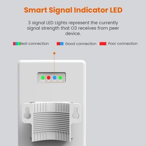 Tenda O3 ngoài trời tầm xa 2.4GHz CPE 12dBi 5km + ăng-ten điểm-điểm cầu không dây AP/trạm/WISP/p2mp/WDS - Product Image 5