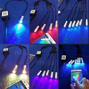 Kit de Luces LED RGB de 6W con Control de Sonido Inteligente, Miniatura, 12V, para Decoración de Techo de Auto - Product Image 6