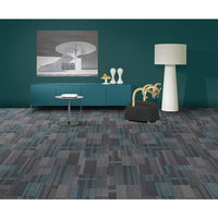 Cynthia Keeplord PP Teppichfliesen Modernes Design Gewerbliche Büro-Bodenteppichfliesen Geometrisches Gitter POE-Rückseite