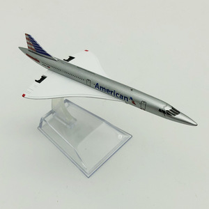 16 см 1/400 американские авиалинии Concorde литая металлическая модель самолета Коллекционная Подарочная витрина - Product Image 6