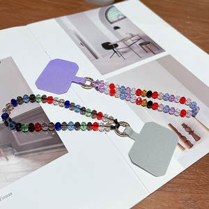 Cordon personnalisé pour téléphone portable avec attache, bracelet de poignet perlé en cristal pour téléphone mobile - Product Image 4