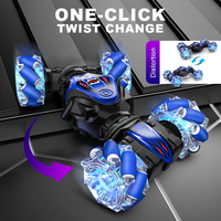 Coche de Control Remoto con Sensor de Gestos, Coche de Acrobacias RC 4WD Transformable Todoterreno 2.4Ghz, Coches Twister de Control Manual para Niños y Niñas