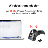 XB-6221RB Syble - Lector de Códigos de Barras Inalámbrico Android USB, Escáner de Códigos QR 2D