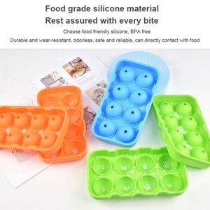 Factory Recommended 8 Hole Silicone Hockey Puck Ice Mold Cross Border Food Grade With Self Sealing Easy Release - Product Image 3