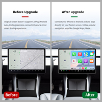 Adaptor otomatis Android dan CarPlay nirkabel untuk Tesla Model 3 X/Y mendukung Aksesori Mirroring navigasi AirPlay