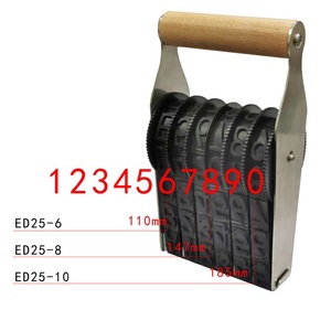 Trung Quốc Và Tiếng Anh Biểu Tượng Sống Con Dấu Con Lăn Tem Nhà Máy Kiểm Soát Chất Lượng Số Tiếng Anh Số Tem Có Thể Điều Chỉnh Tem - Product Image 2