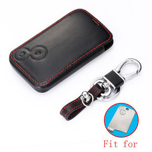 Étui de <span class=keywords><strong>protection</strong></span> pour clé de voiture en cuir pour <span class=keywords><strong>Renault</strong></span> Laguna 2 boutons télécommande - Product Image 2