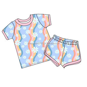 Abiti da ragazza adolescenti Casual a manica corta personalizzabili estivi nuovo Design completo da bambino con stampa floreale - Product Image 6