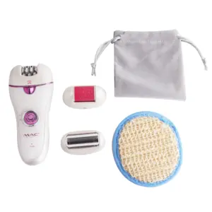 Elektrischer Frauen-Gesichts haarentferner, Mac Ladies Beauty Epilator Trimmer Facial Cotton Threading Hair Shaver (weiß)