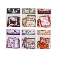 8 autocollants par paquet, série Old Memories Journal, autocollants décoratifs rétro pour journal DIY